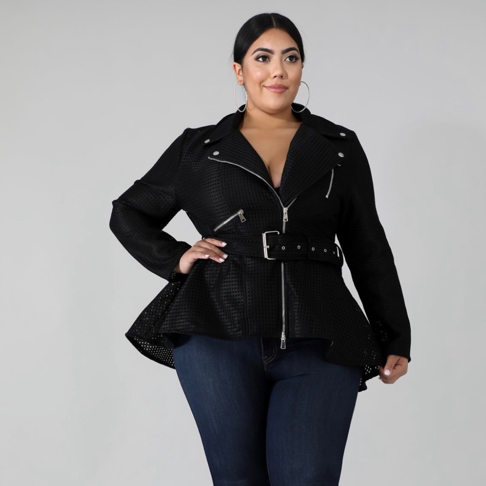 Black Netted Trench Coat